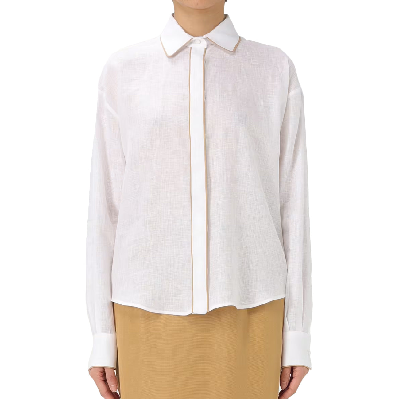 MVP WARDROBE Camicia 25E-02M-0-G120-3619-M0XX 1101 BIANCO OTTICO 