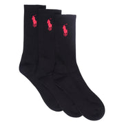 POLO RALPH LAUREN 3 Pack Calze Big Pony 449858064 002 BLACK 