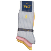 POLO RALPH LAUREN Egyptian Calze 3Pack In Cotone 449958867 003 BLUE/PINK/YELLOW 