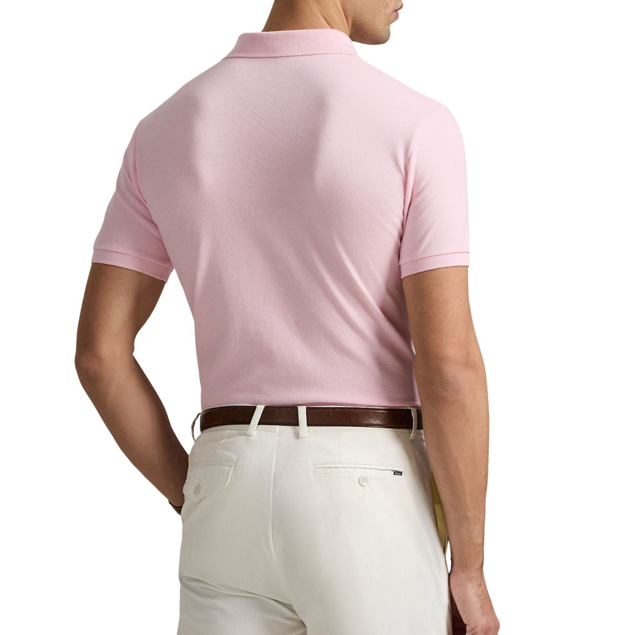 POLO RALPH LAUREN Polo Slim Fit Mesh Uomo Rosa 710536856 453 BATH PINK/C7172 