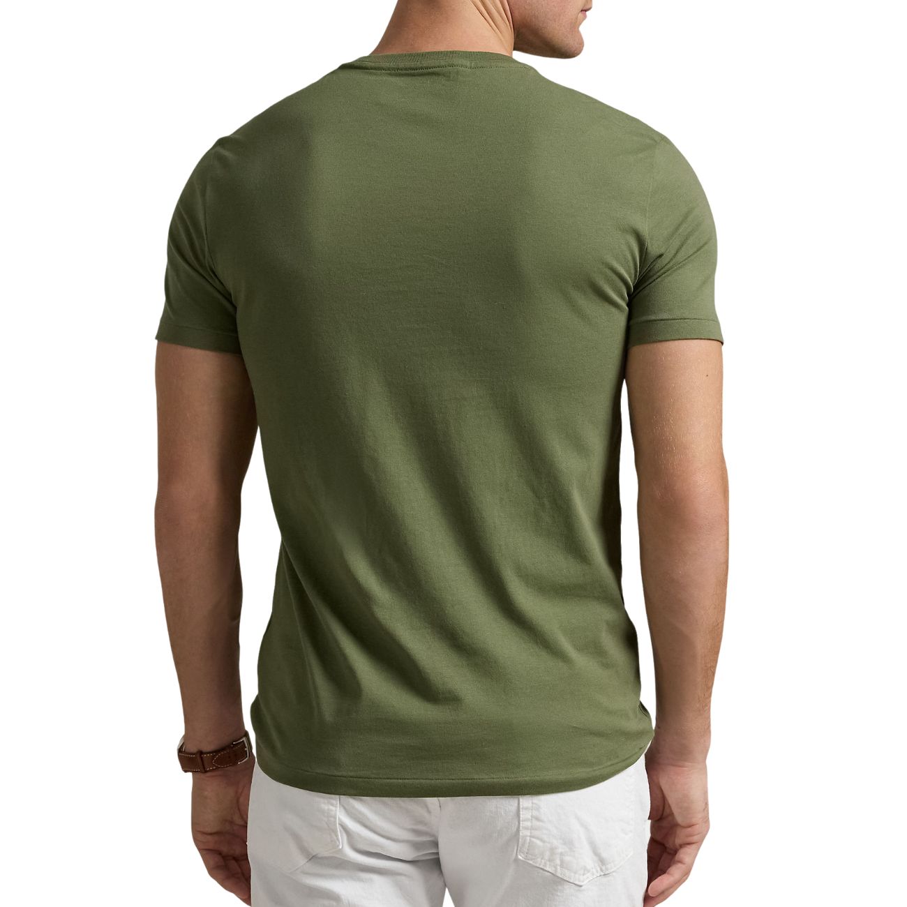POLO RALPH LAUREN T.Shirt Girocollo Slim Fit Jersey Uomo Garden Trail 710671438 389 GARDEN TRAIL/C8668 