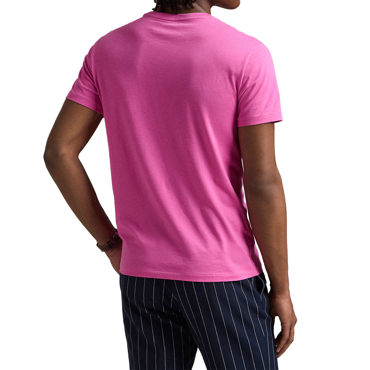 POLO RALPH LAUREN T-Shirt Girocollo Slim Fit Jersey Uomo Peony 710671438 405 PEONY/C7331 