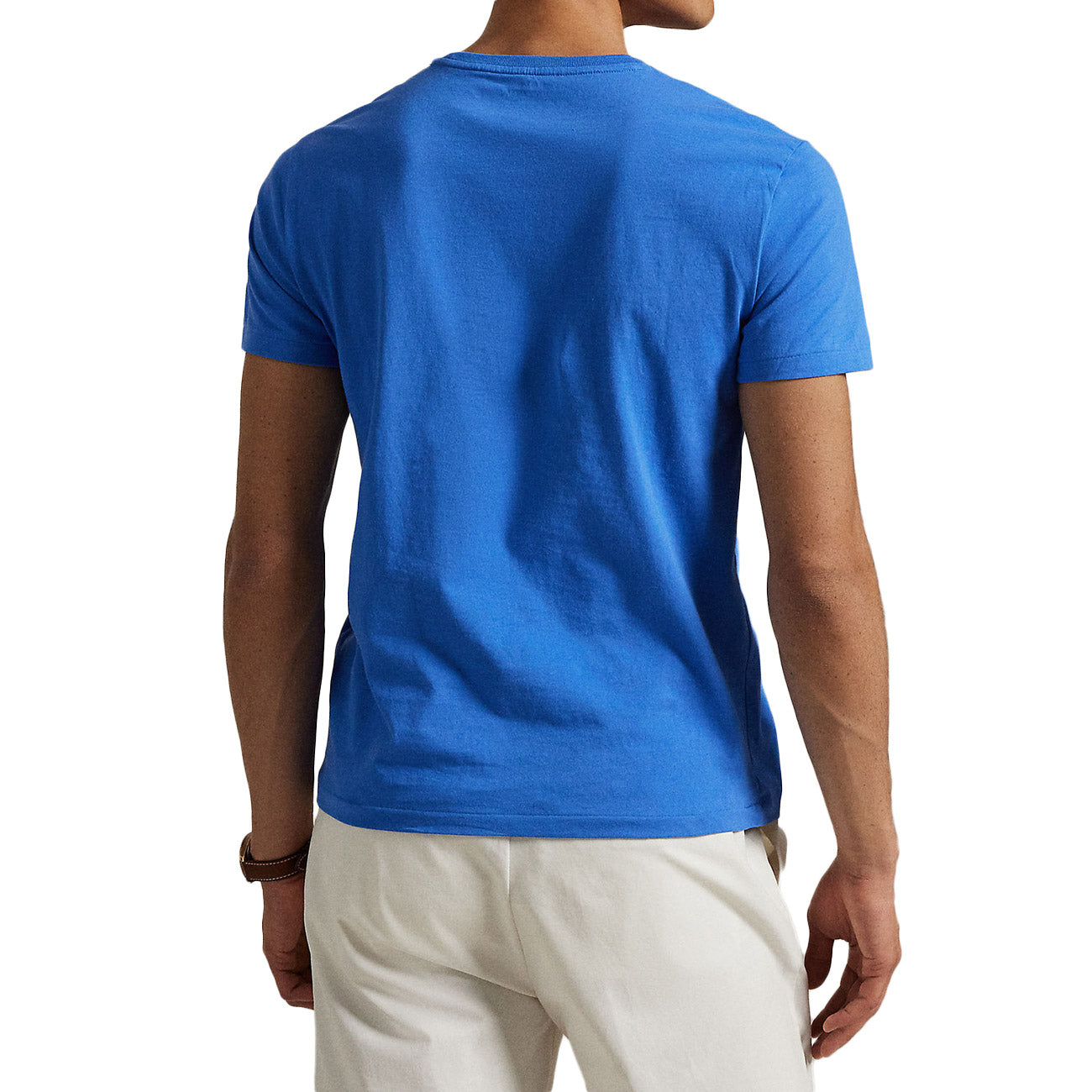 POLO RALPH LAUREN T-Shirt Girocollo Slim Fit Jersey Uomo Embayment Blue 710671438 411 EMBAYMENT BLUE/C8261 