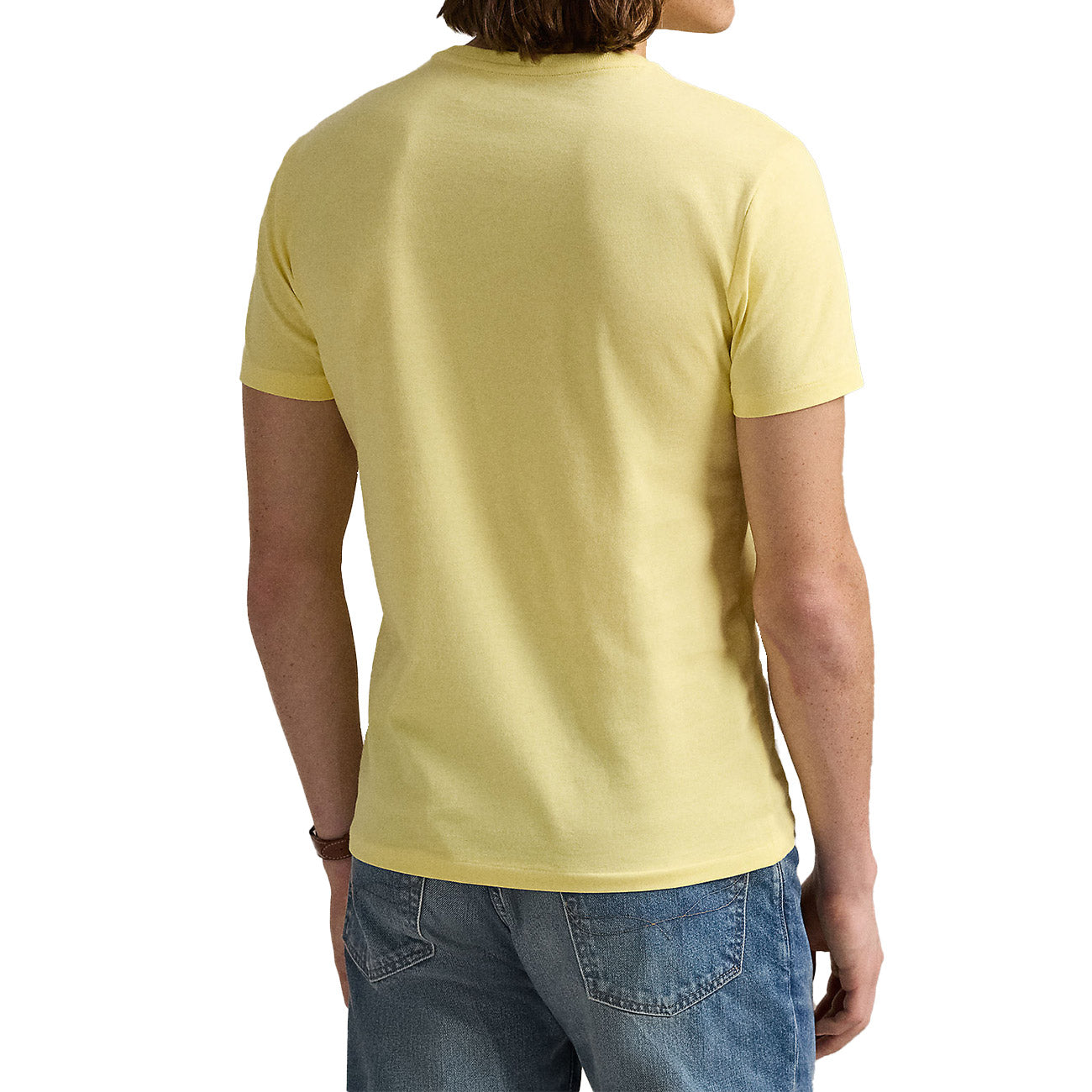 POLO RALPH LAUREN T-Shirt Girocollo Slim Fit Jersey Uomo Resort Gold 710671438 414 RESORT GOLD/C7215 