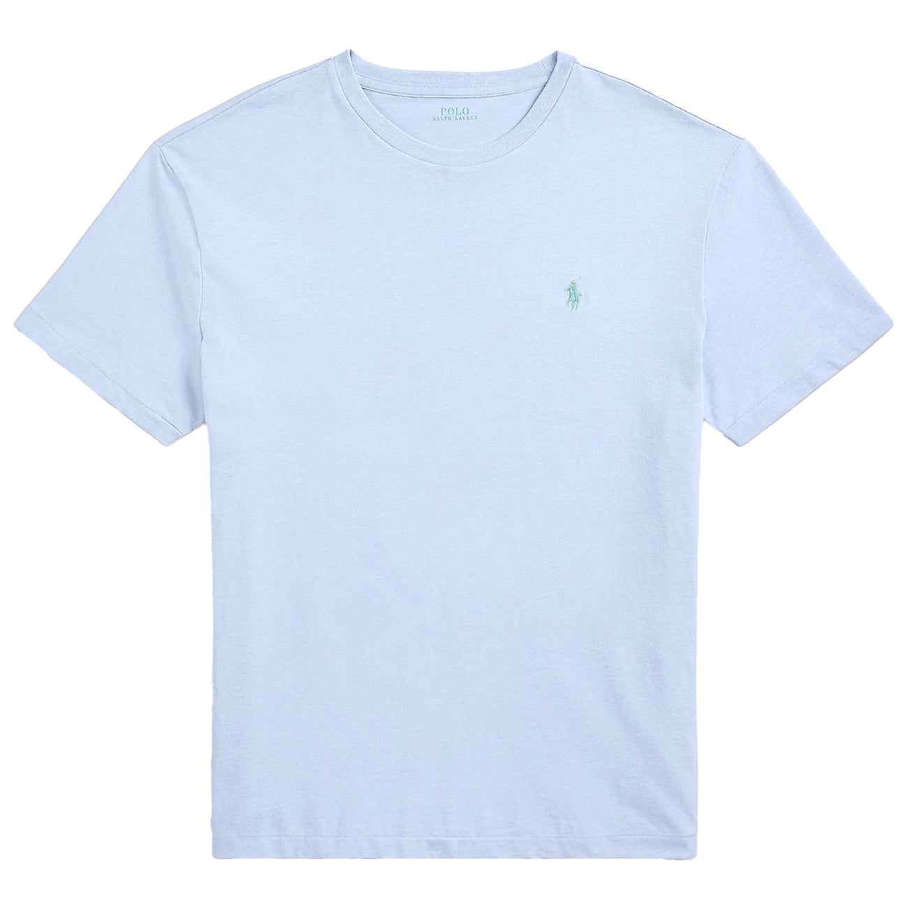 POLO RALPH LAUREN T-Shirt Girocollo Slim Fit Jersey Uomo Cornflower Blue 710671438 418 CORNFLOWER BLUE/C3173 
