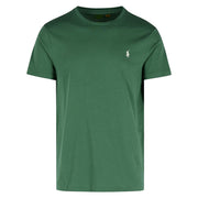 POLO RALPH LAUREN T-Shirt Girocollo Slim Fit Jersey 710671438 422 ANTIQUE GREEN/ANTIQUE CREA 