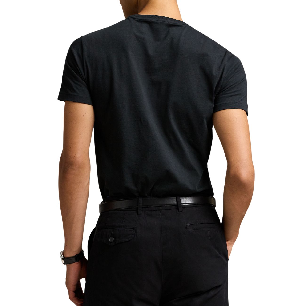POLO RALPH LAUREN T-Shirt Girocollo In Jersey Slim Fit 710680785 001 RL BLACK 