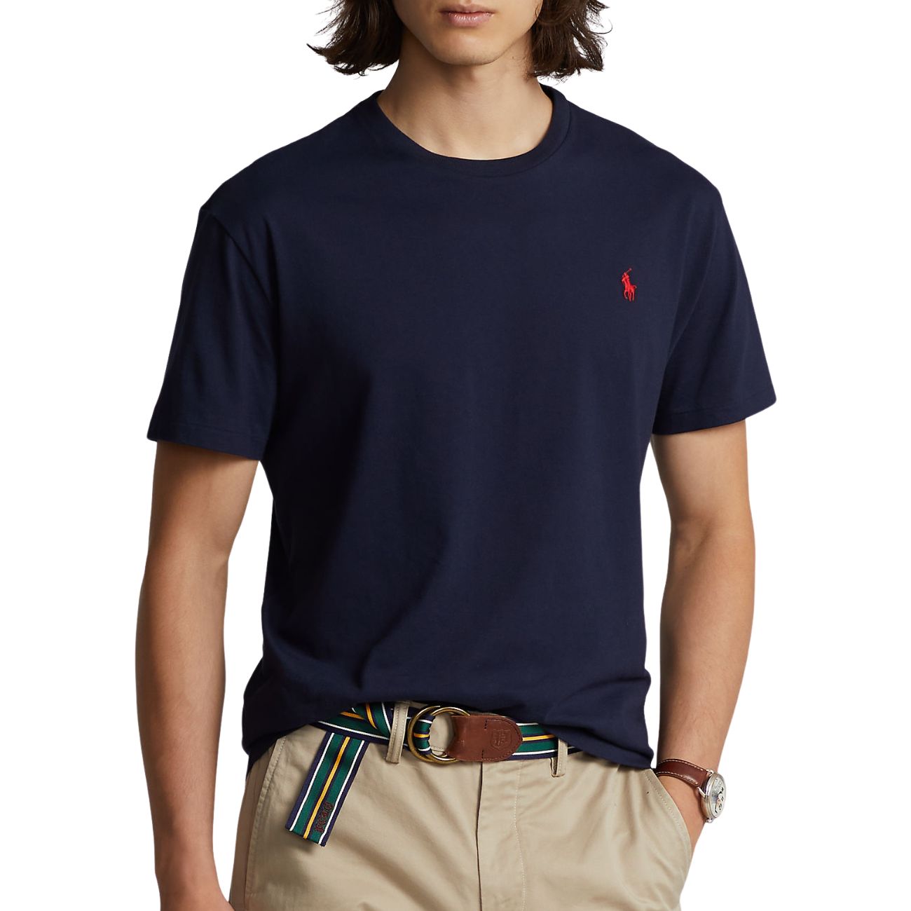 POLO RALPH LAUREN T-Shirt Manica Corta Custom Slim Fit Uomo Ink 710680785 004 INK 