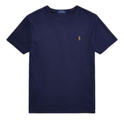 POLO RALPH LAUREN T-Shirt In Cotone Custom Slim Fit Uomo Refined Navy 710740727 003 REFINED NAVY 