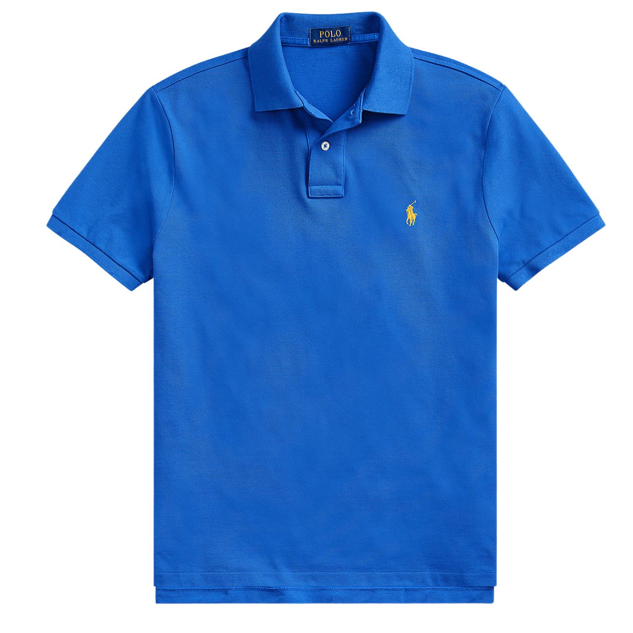POLO RALPH LAUREN Polo Slim Fit Mesh Uomo Blu Iris 710795080 014 NEW IRIS BLUE/C2427 
