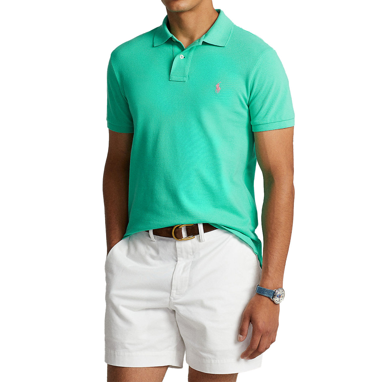 POLO RALPH LAUREN Polo Slim Fit 710795080 020 SUNSET GREEN/C3125 