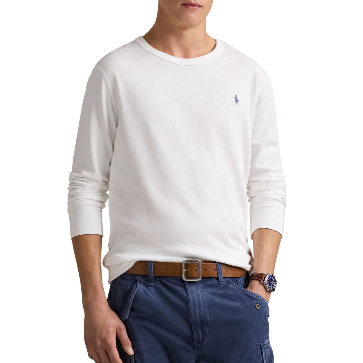 POLO RALPH LAUREN Felpa Girocollo Uomo White 710899996 002 WHITE 