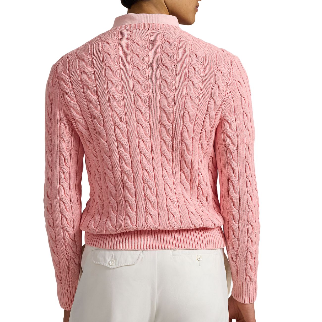POLO RALPH LAUREN Pullover Maglia A Trecce 710965867 004 ROSE GMD 