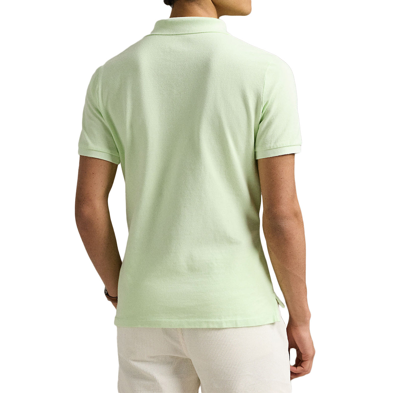 POLO RALPH LAUREN Polo Personalizzata Slim In Rete Tinta Con Minerale 710969626 001 LEAF 
