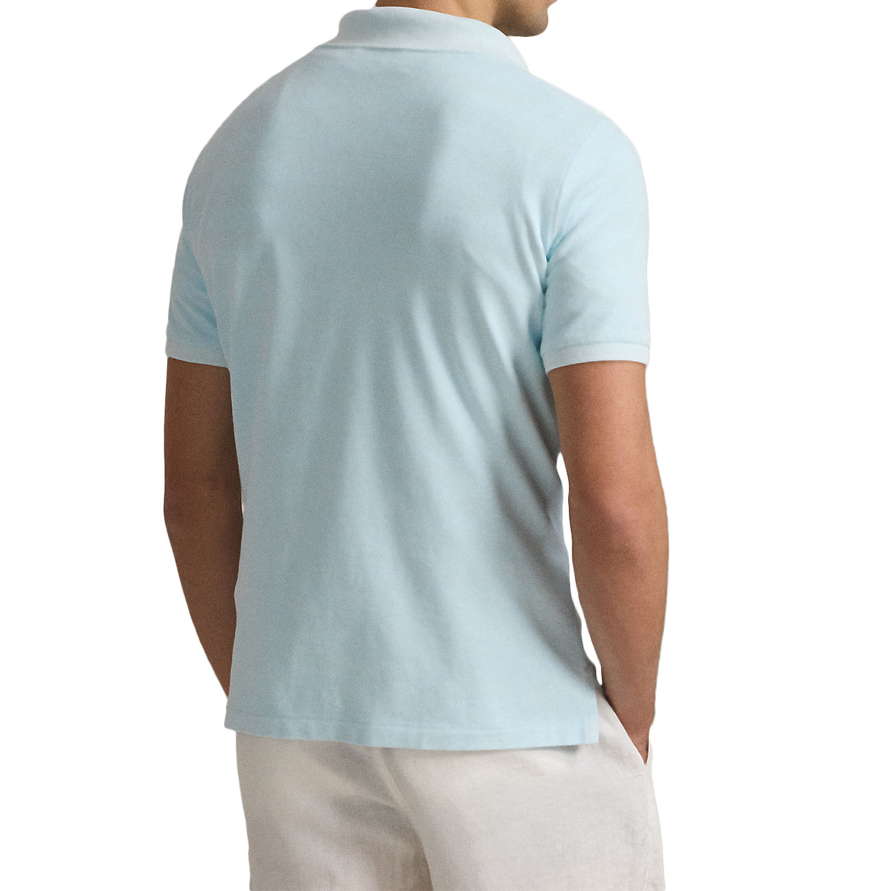 POLO RALPH LAUREN Polo Personalizzata Slim In Rete Tinta Con Minerale 710969626 002 SKY 