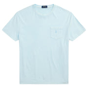 POLO RALPH LAUREN T-Shirt Slim Fit Con Taschino Uomo Sky 710969628 002 SKY 