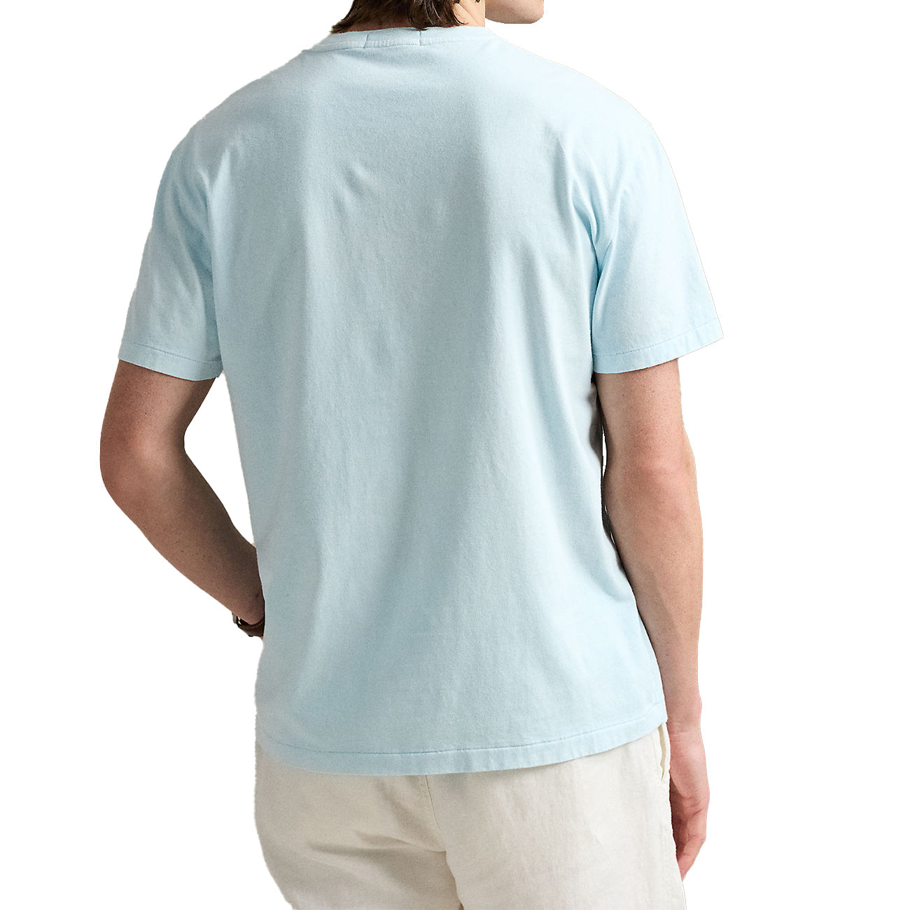 POLO RALPH LAUREN T-Shirt Slim Fit Con Taschino Uomo Sky 710969628 002 SKY 