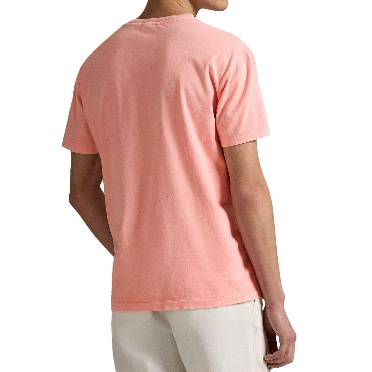 POLO RALPH LAUREN T-Shirt Personalizzata Slim Con Tasca Tinta Minerale 710969628 005 ROSE 
