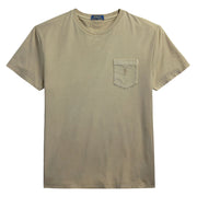 POLO RALPH LAUREN T-Shirt Personalizzata Slim Con Tasca Tinta Minerale 710969628 006 OLIVE 