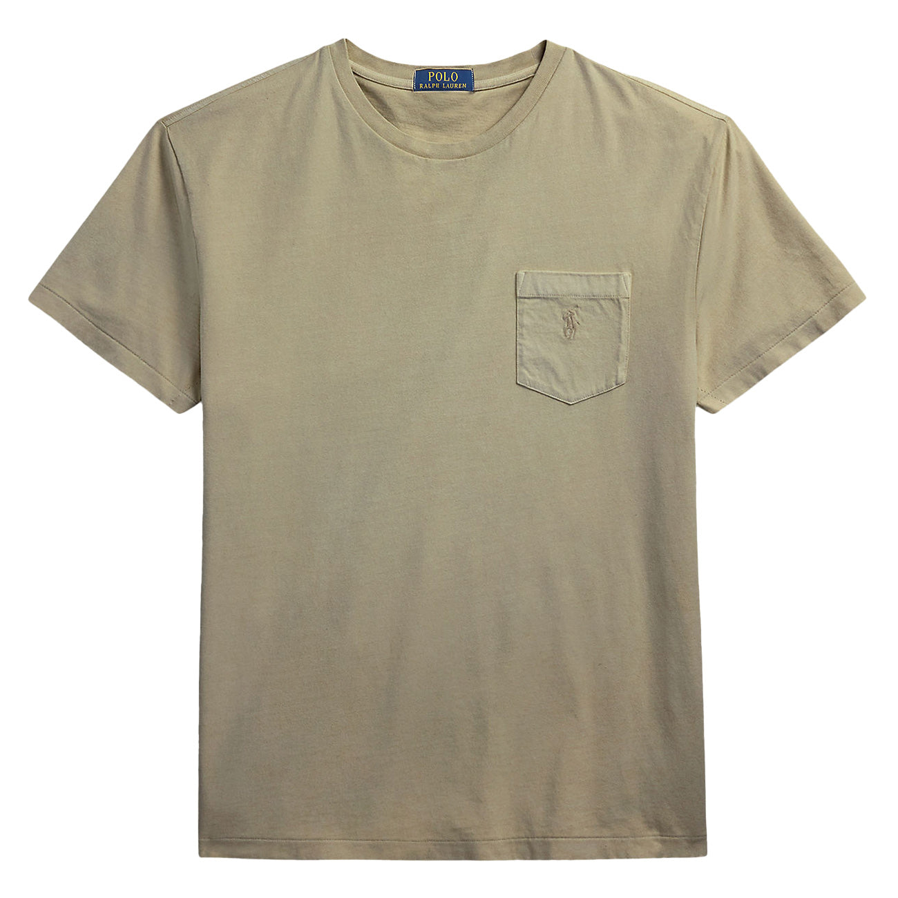 POLO RALPH LAUREN T-Shirt Personalizzata Slim Con Tasca Tinta Minerale 710969628 006 OLIVE 