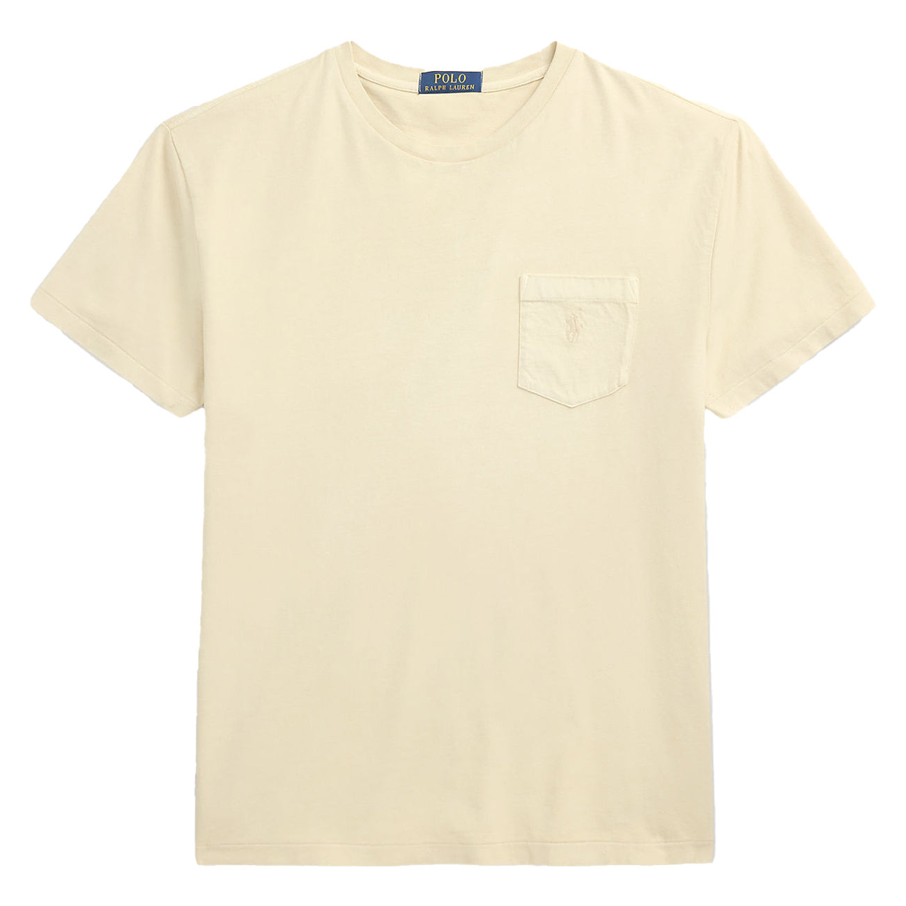POLO RALPH LAUREN T-Shirt Personalizzata Slim Con Tasca Tinta Minerale 710969628 007 NATURAL 