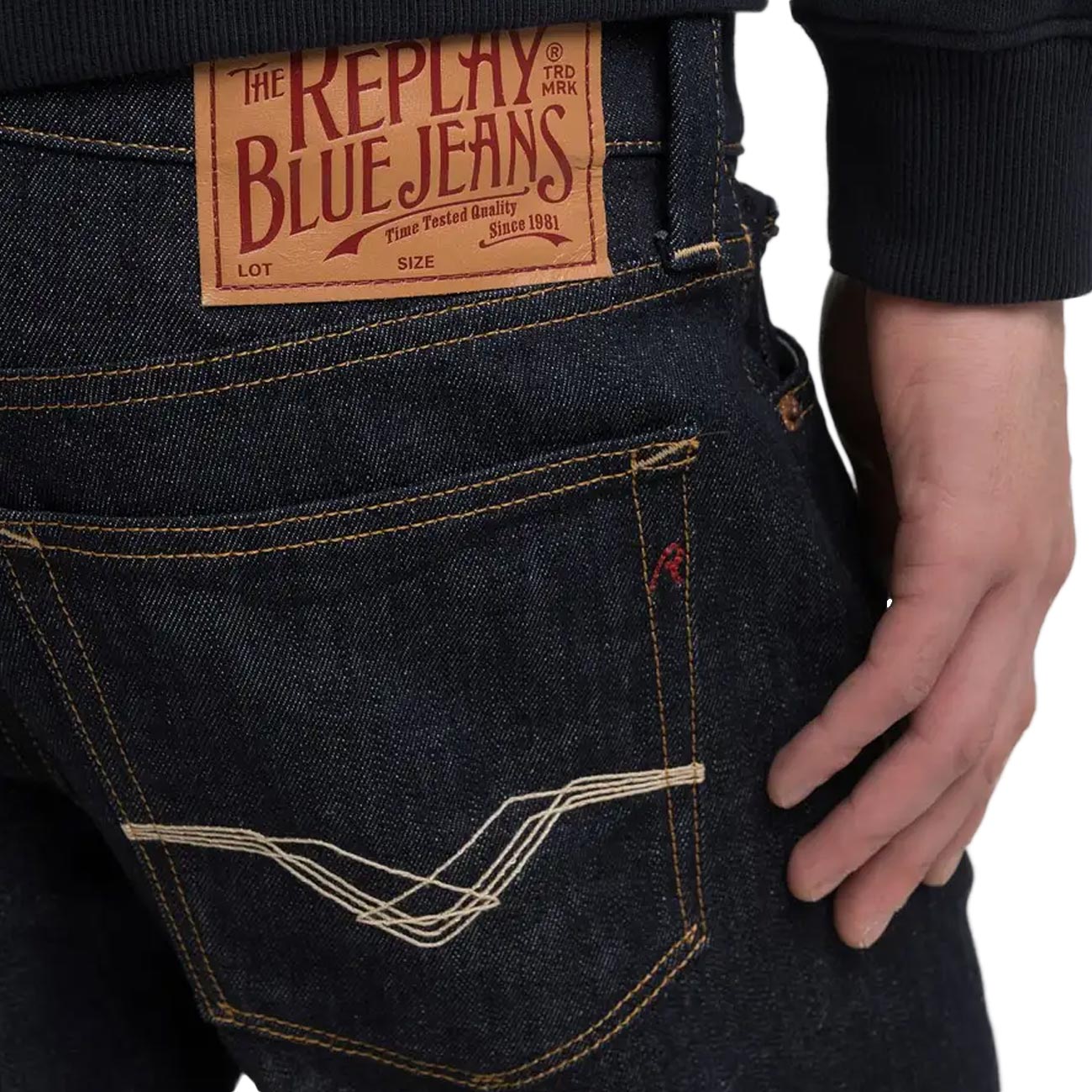 REPLAY Jeans Slim Fit Neaal Uomo Blu Scuro M1038R.032.425.07A 007 DARK BLUE 