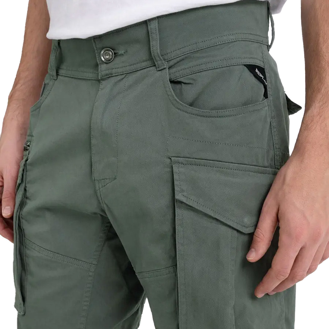 REPLAY Bermuda Shorts Joe Uomo Verde M9907.000.84387 703 