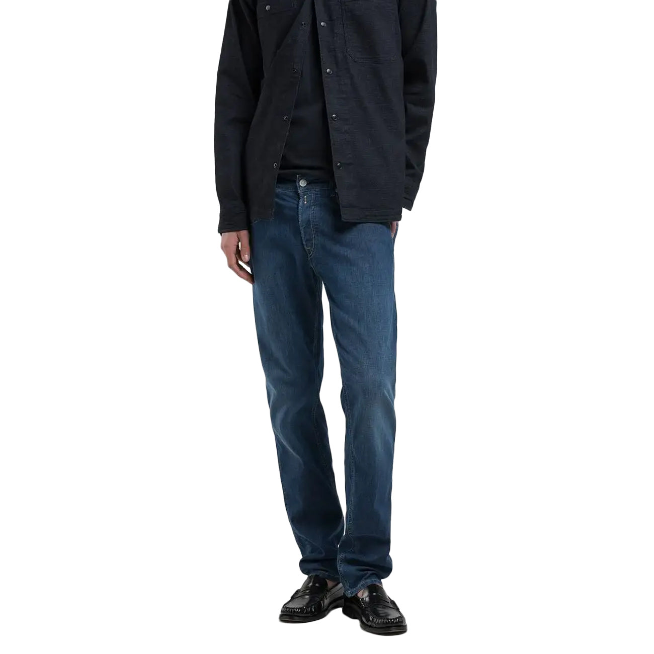 REPLAY Jeans Straight Fit Grover Uomo Blu Medio MA972J.032.785856 009 MEDIUM BLUE 