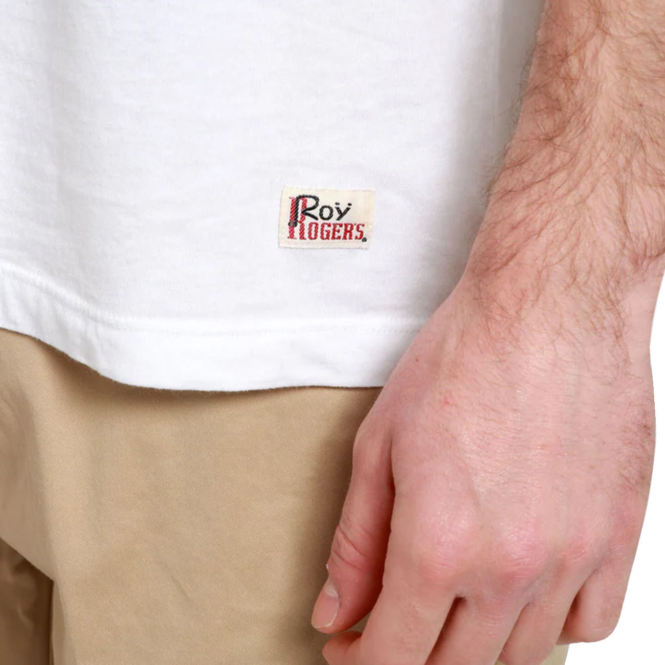 ROY ROGER'S T-Shirt Jersey RRU90049C7480111 C0014 OPTIC WHITE 