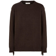 AKEP Girocollo In Maglia Rasata Con Frange MGKD11074 NERO 