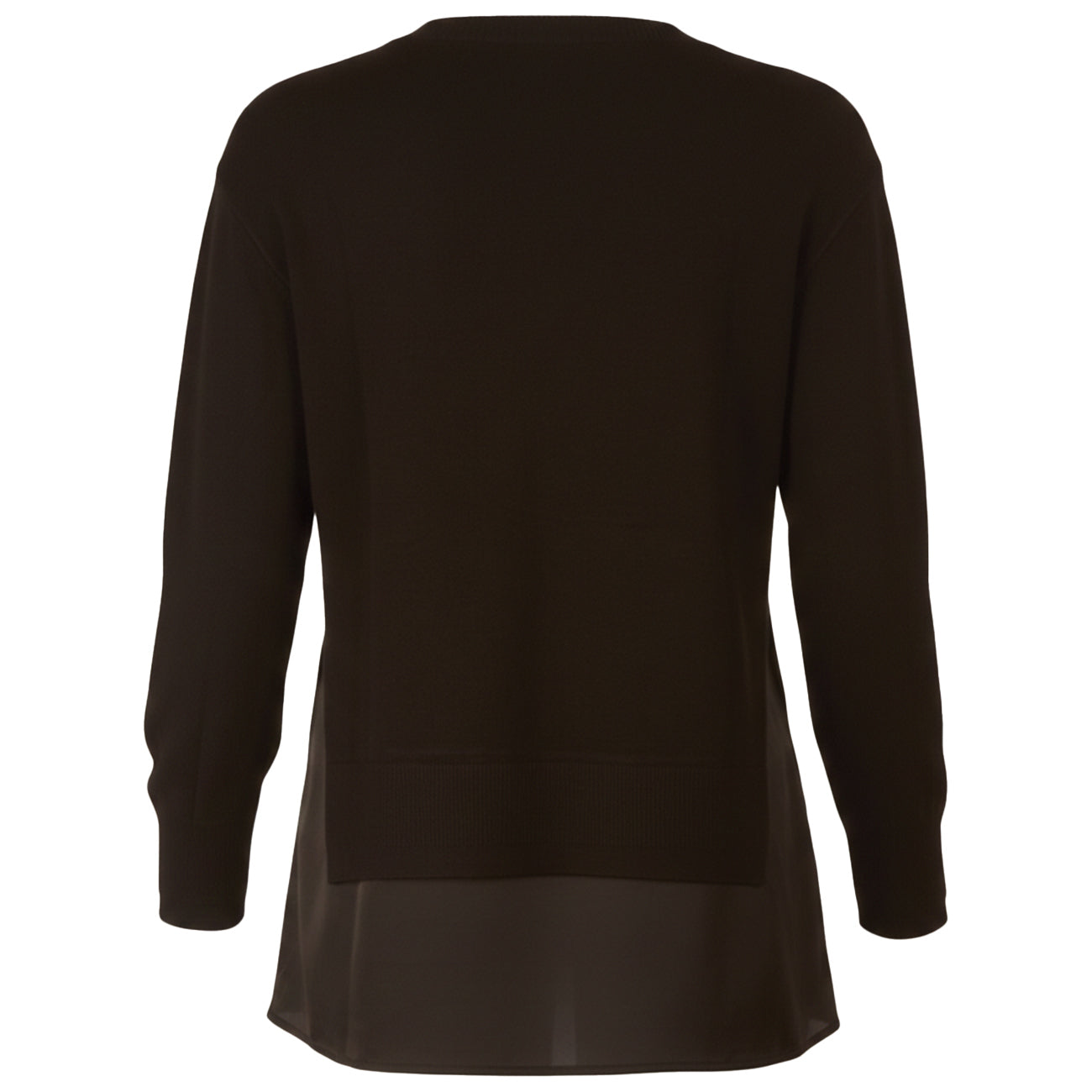 ANIS WHITE Griocollo Con Inserti In Tessuto 255W1002 - AW 029 NERO 