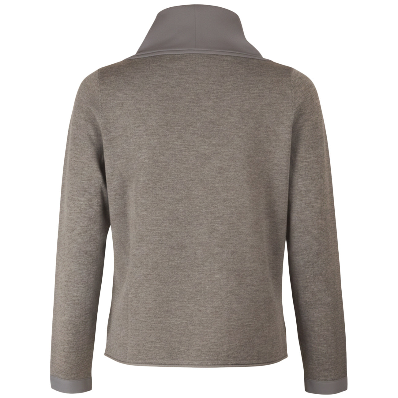 ANIS WHITE Maglia Collo Ciambella Con Inserto In Tessuto 255W1155 - DW 016 MELANGE SCURO 
