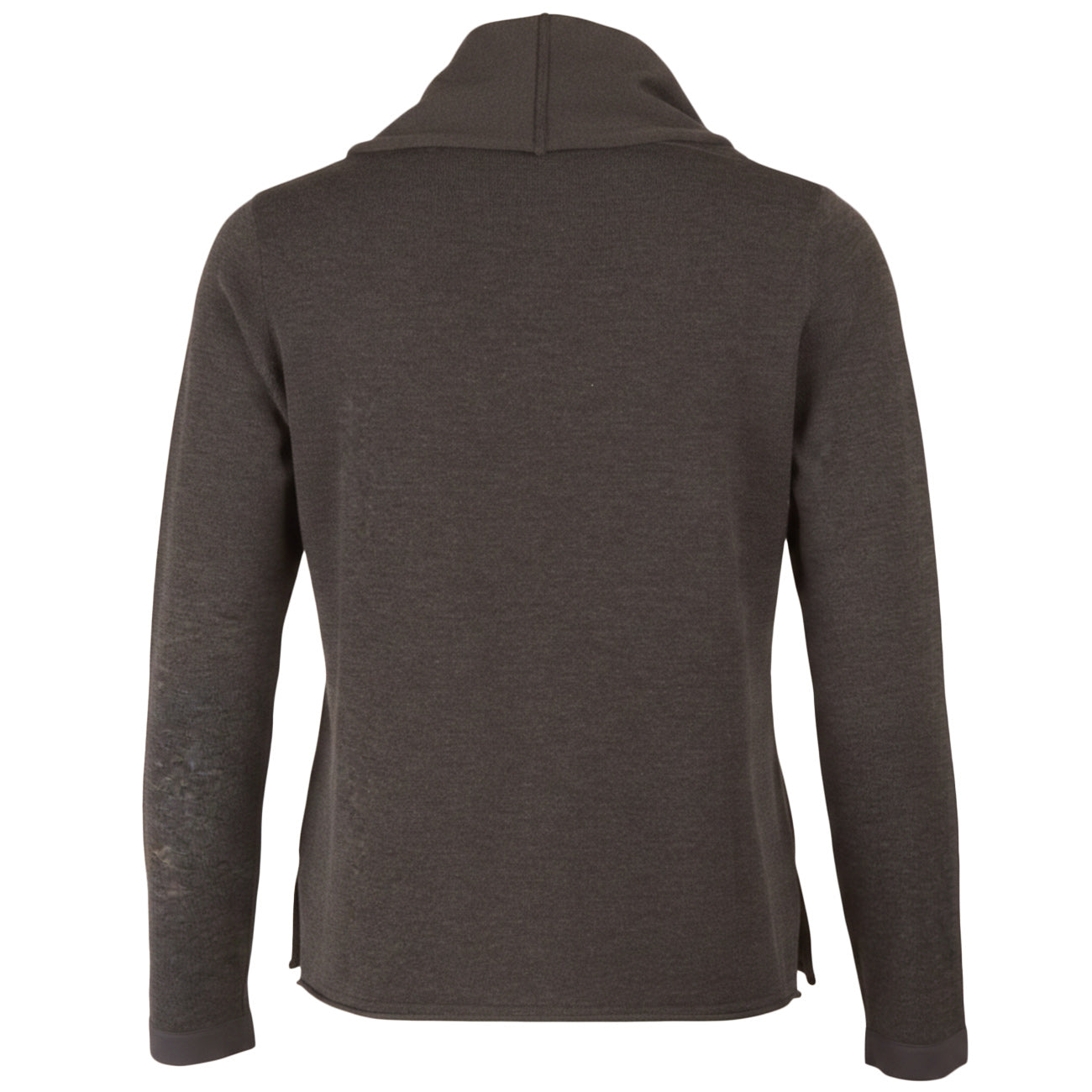 ANIS WHITE Maglia Collo Ciambella Con Polsini In Tessuto 255W1156 - DW 028 CARBONE 