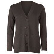 ANIS WHITE Cardigan Lungo Con Bottoni A Fantasia 255W11902 - DW 028 CARBONE 
