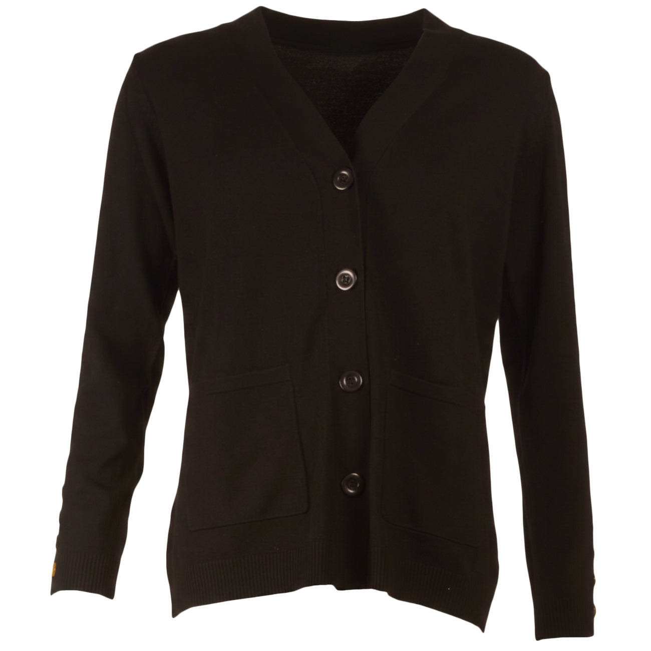 ANIS WHITE Cardigan Lungo Con Bottoni A Fantasia 255W11902 - DW 029 NERO 