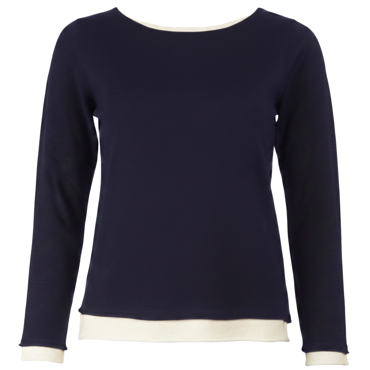ANIS WHITE Barca Inserti Contrasto Roll 255W1255 - DW 304 BLU NAVY 