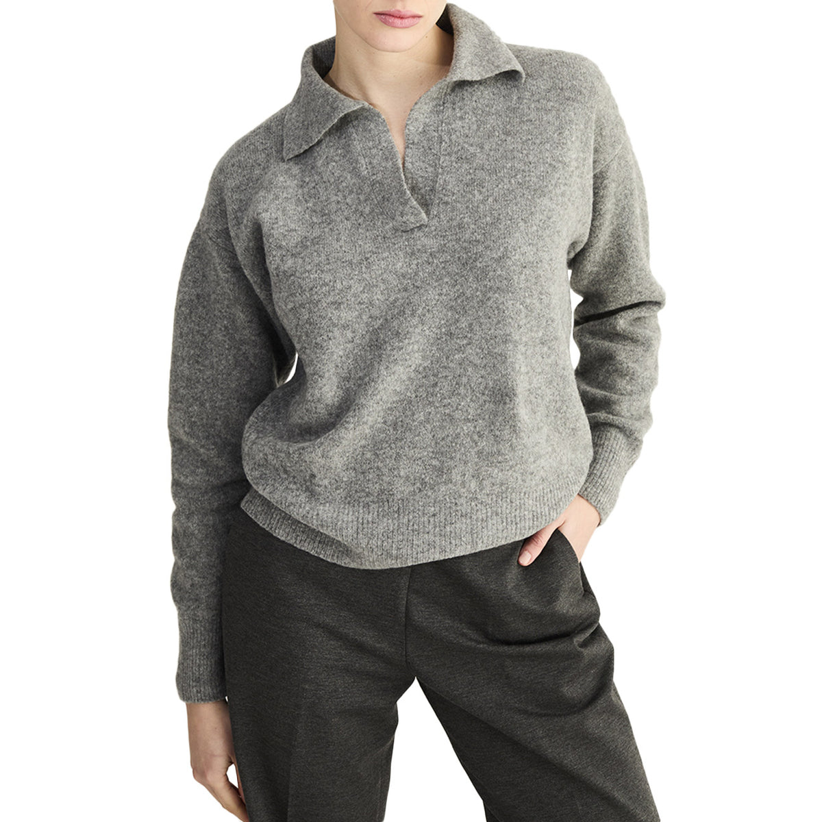 ANNECLAIRE Polo Extra Soft D1358 621 GRIGIO MEDIO 