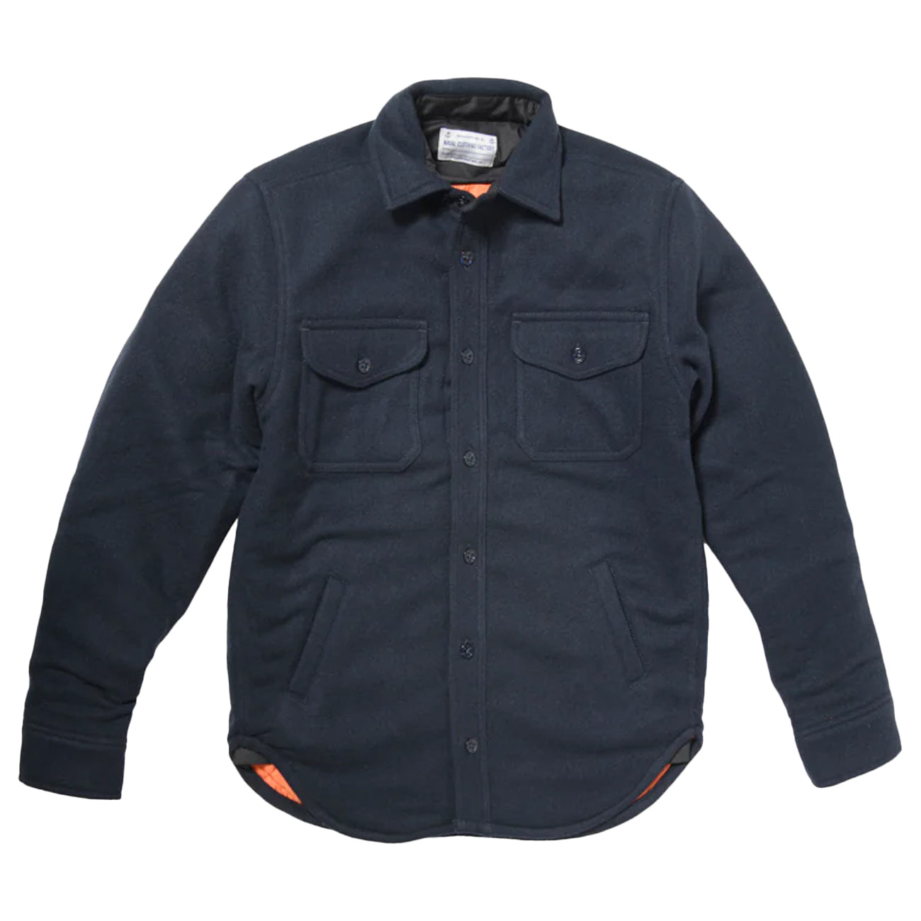 CHESAPEAKE'S Giacca Wool Lined CPO PADDED NAVY 