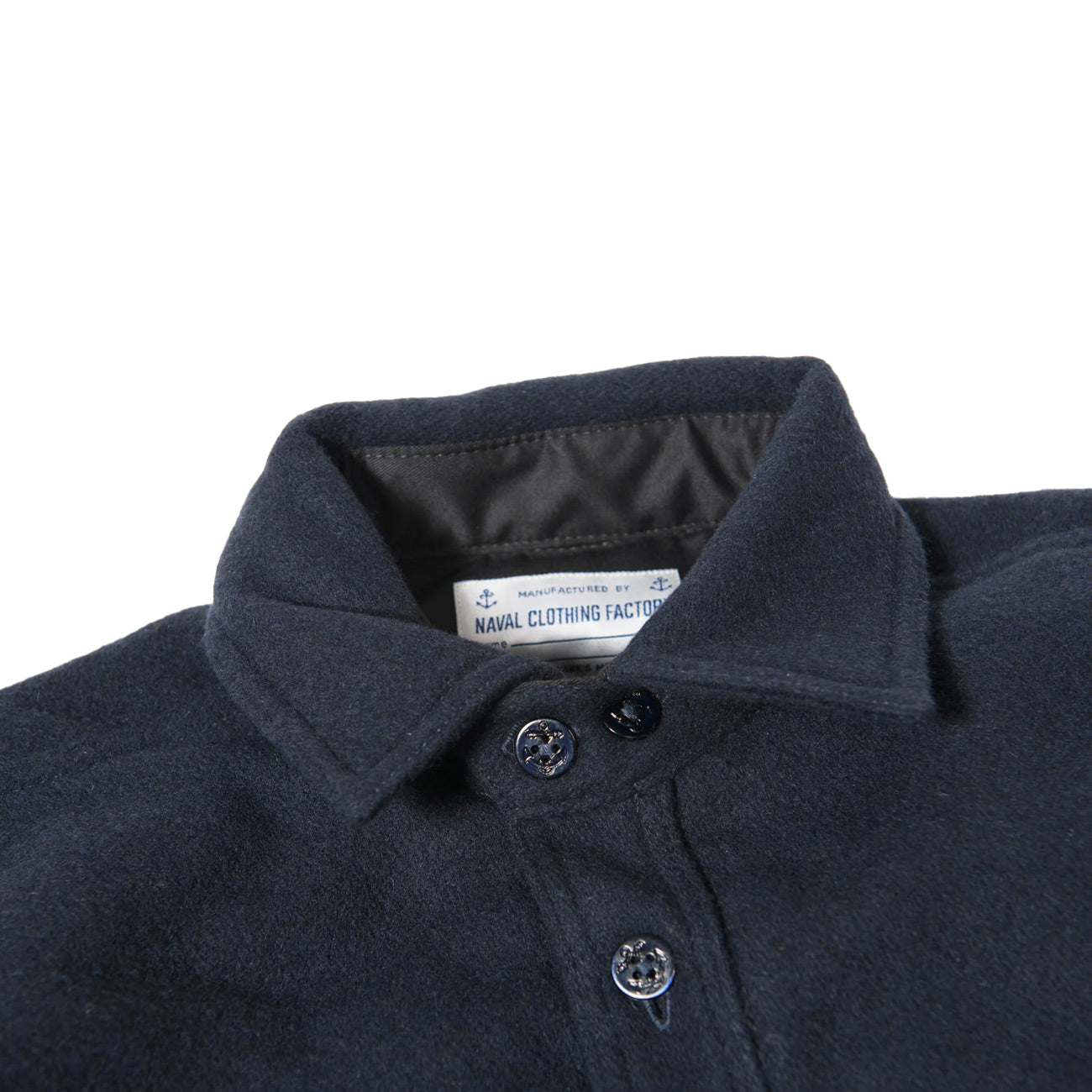 CHESAPEAKE'S Giacca Wool Lined CPO PADDED NAVY 