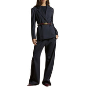 CRUNA Giacca Lila Doppiopetto Con Spalline Imbottite LILA 2513 511 BLU NOTTE 