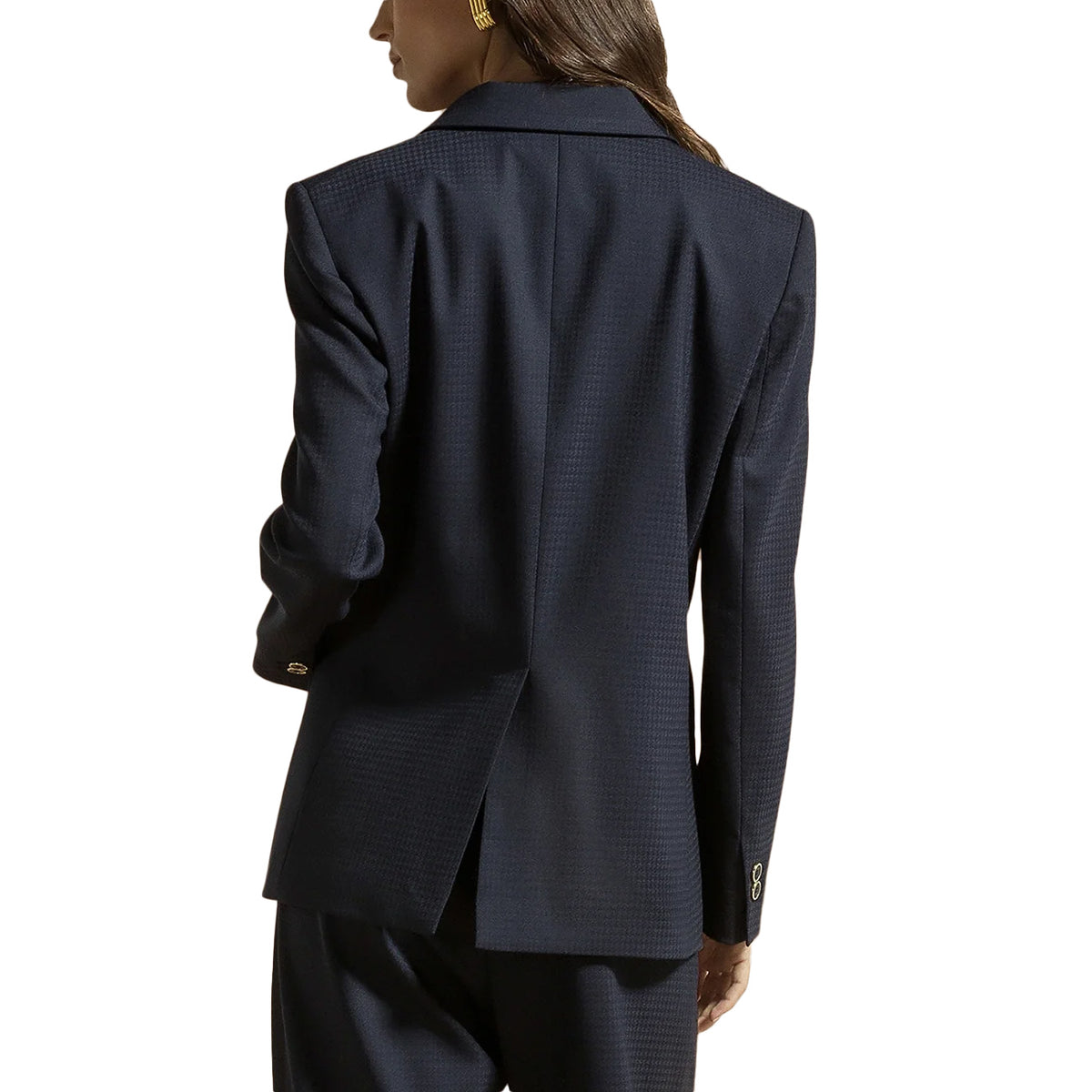 CRUNA Giacca Lila Doppiopetto Con Spalline Imbottite LILA 2513 511 BLU NOTTE 