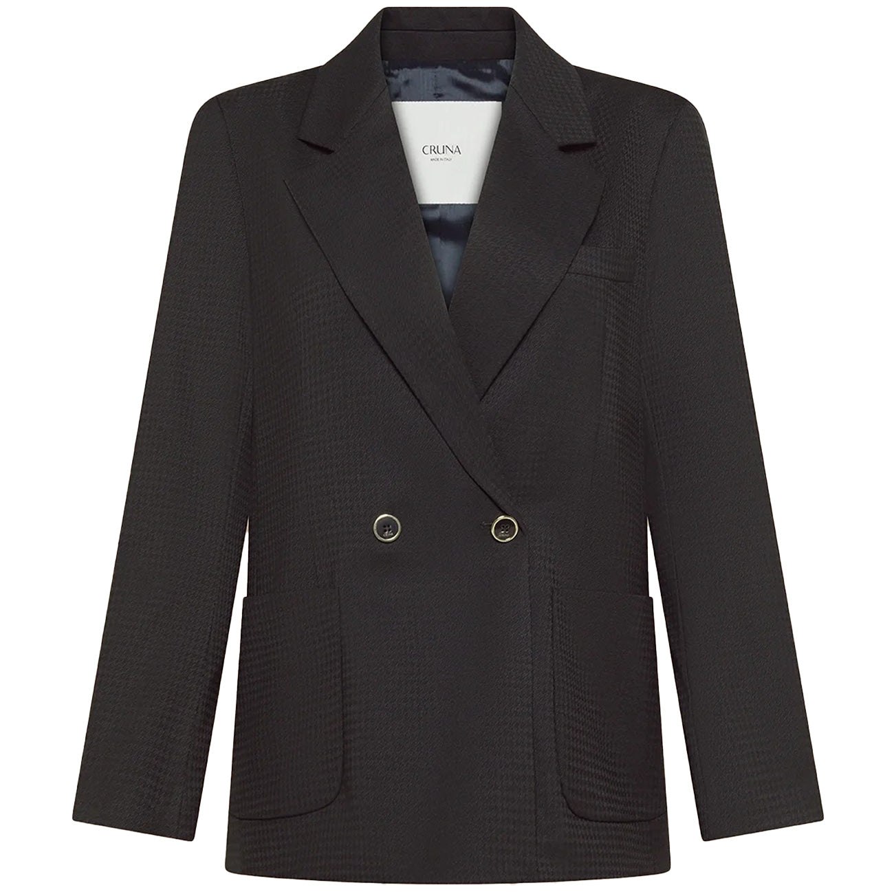 CRUNA Giacca Lila Doppiopetto Con Spalline Imbottite LILA 2513 900 NERO 