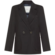 CRUNA Giacca Lila Doppiopetto Con Spalline Imbottite LILA 2513 900 NERO 