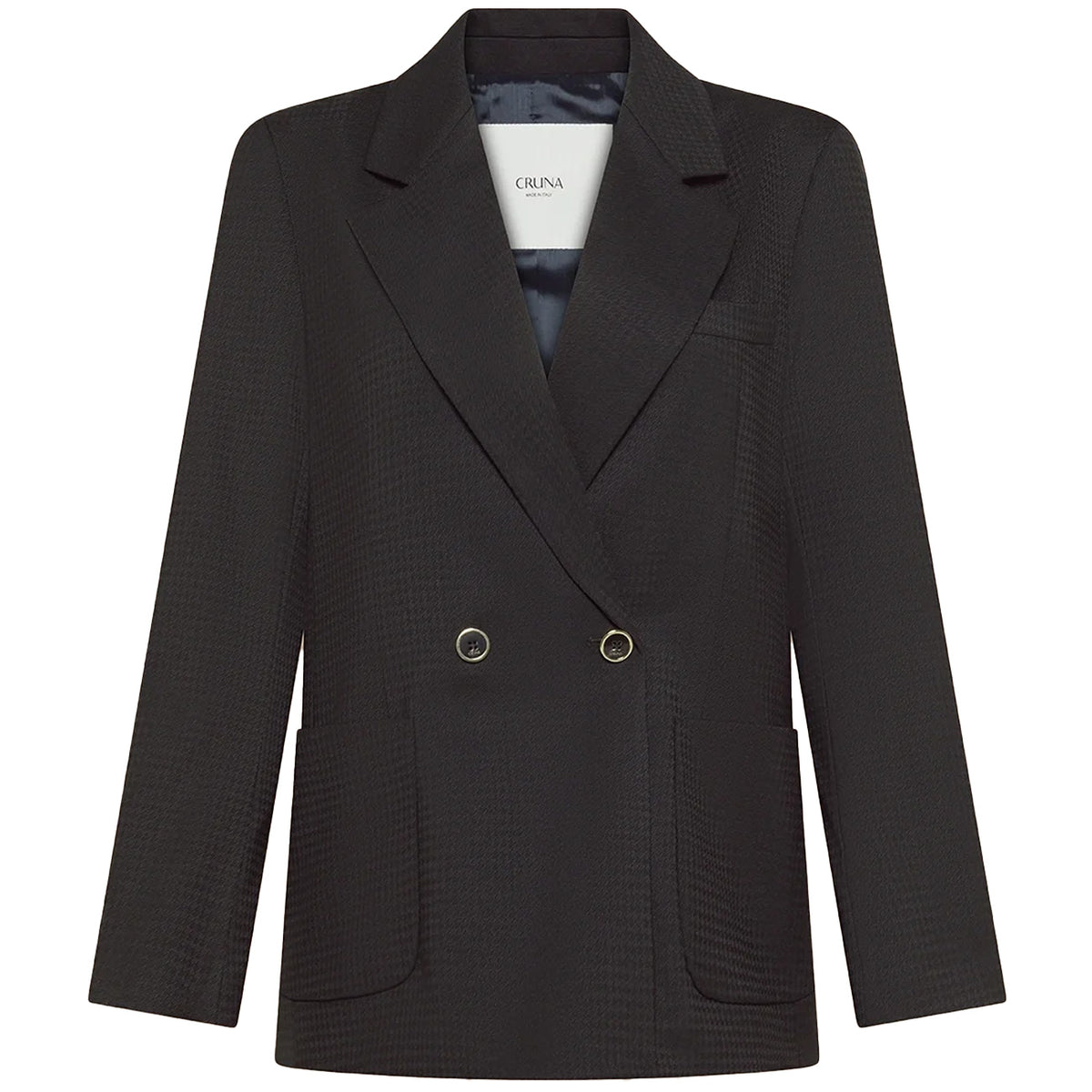 CRUNA Giacca Lila Doppiopetto Con Spalline Imbottite LILA 2513 900 NERO 