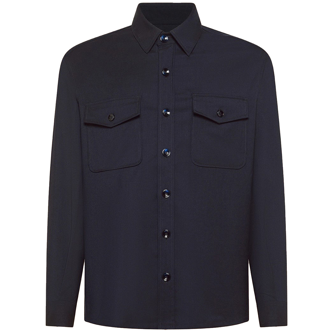 CRUNA Giacca Osaka Overshirt In Lana Tecnica OSAKA 1627 511 BLU NOTTE 