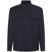 CRUNA Giacca Osaka Overshirt In Lana Tecnica OSAKA 1627 511 BLU NOTTE 