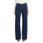 DONDUP Pantalone Jacklyn Bottone Gioiello DP427B-DS0257D-LH1-DD-W25 800 DENIM MEDIO 