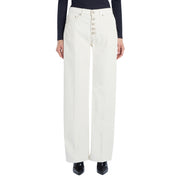 DONDUP Pantalone Jacklyn Bottone Gioiello In Velluto A Costa DP427B-VS0031D-XXX-DD-W25 017 panna 