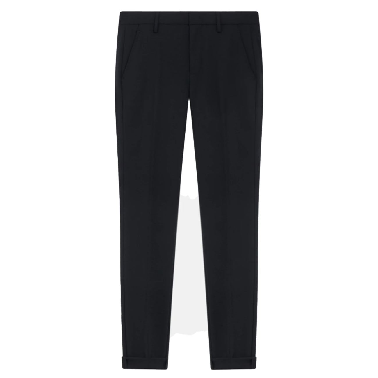 DONDUP Pantalone Gaubert Slim In Tela Di Lana UP235-TS0009-XXX-DU-W25 999 NERO 