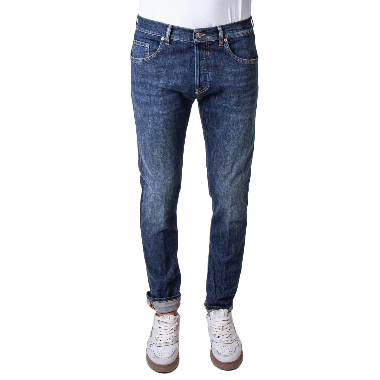 DONDUP Jeans Icon Blu Scuro Lavato UP563-DS0257-LH2-DU-W25 800 BLU 